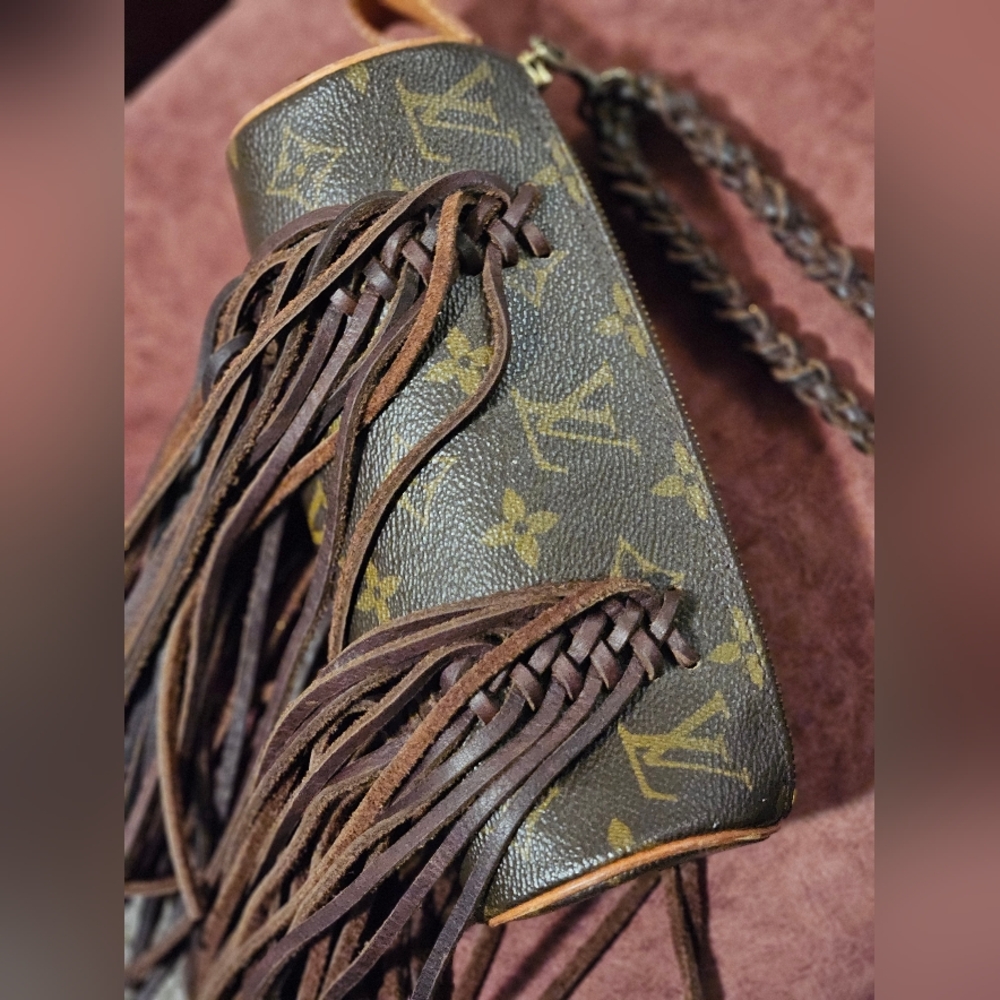 Vintage Boho bag  refurbished lv